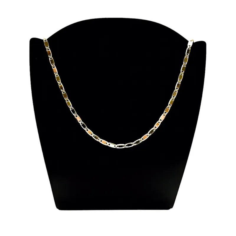 CORRENTE INFANTIL MASCULINA MARINE FINA 40CM - BANHADO A OURO 18K CORRENTE INFANTIL MASCULINA MARINE FINA 40CM - BANHADO A OURO 18K