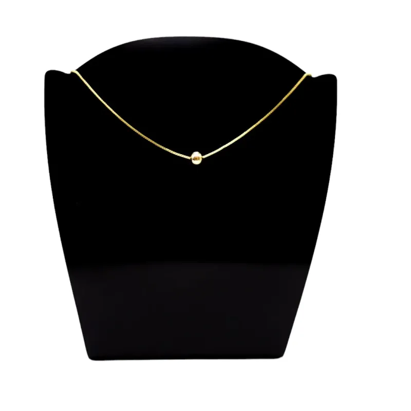 CORRENTE VENEZIANA COM BOLINHA LISA E EXTENSOR- BANHADO A OURO 18K CORRENTE VENEZIANA COM BOLINHA LISA E EXTENSOR- BANHADO A OURO 18K