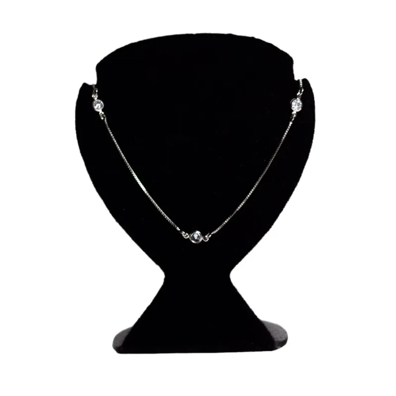 CORRENTE VENEZIANA COM PONTO DE LUZ COM EXTENSOR - BANHADO A RÓDIO BRANCO CORRENTE VENEZIANA COM PONTO DE LUZ COM EXTENSOR - BANHADO A RÓDIO BRANCO