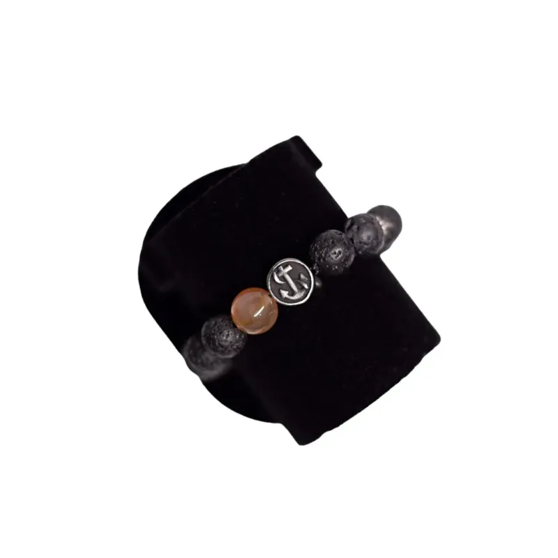 PULSEIRA MASCULINA BOLINHAS VULCÂNICAS FOSCA COM ADORNOS E PINGENTE ANGORA,BOLINHA MARMORIZADA LARANJA PULSEIRA MASCULINA BOLINHAS VULCÂNICAS FOSCA COM ADORNOS E PINGENTE ANGORA,BOLINHA MARMORIZADA LARANJA