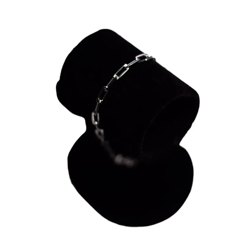 PULSEIRA MASCULINA CARTHIE MÉDIO COM FECHO MOSQUETÃO -  BANHADO A RÓDIO BRANCO PULSEIRA MASCULINA CARTHIE MÉDIO COM FECHO MOSQUETÃO -  BANHADO A RÓDIO BRANCO