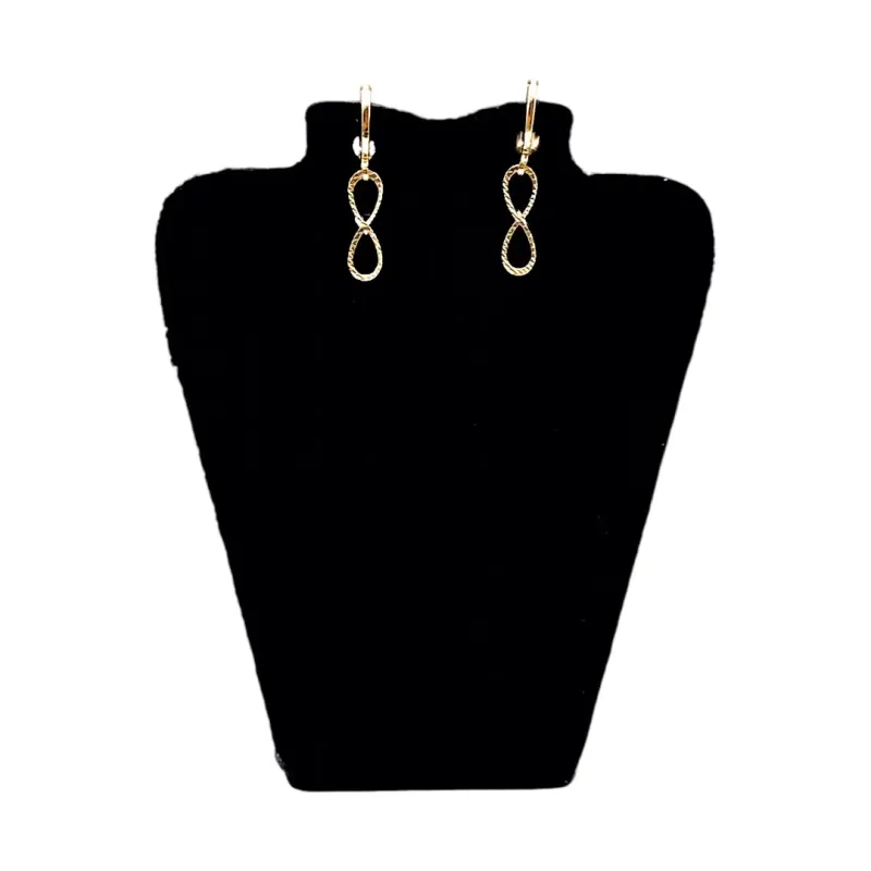 BRINCO ARGOLINHA SÍMBOLO INFINITO PENDURADO - BANHADO A OURO 18K BRINCO ARGOLINHA SÍMBOLO INFINITO PENDURADO - BANHADO A OURO 18K