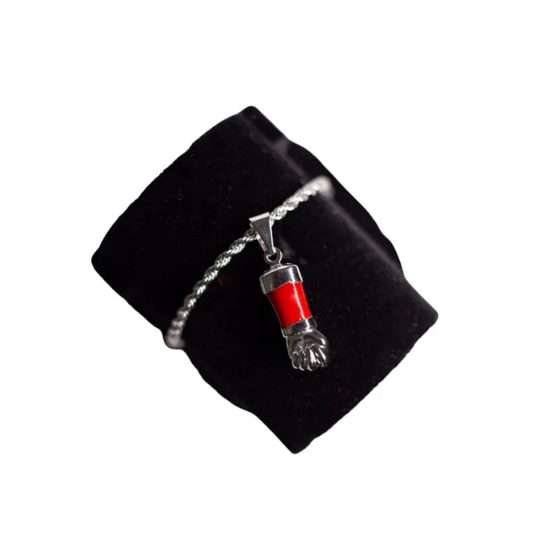 PULSEIRA CORDÃO BAIANO COM MÃO DE FATIMA E FAIXA VERMELHA - BANHADO A RÓDIO BRANCO PULSEIRA CORDÃO BAIANO COM MÃO DE FATIMA E FAIXA VERMELHA - BANHADO A RÓDIO BRANCO