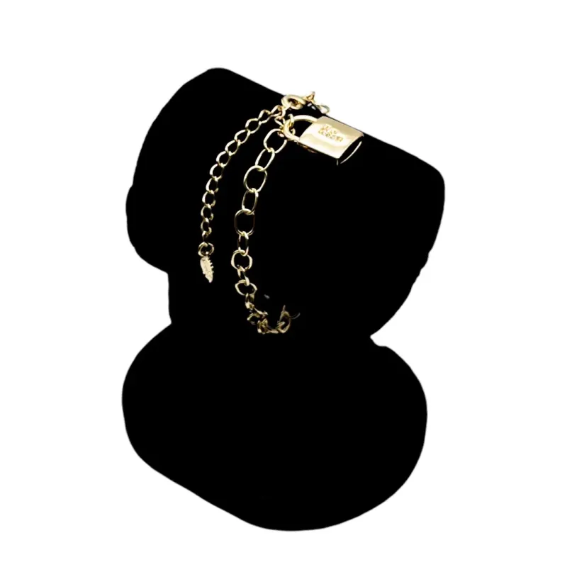 PULSEIRA ELO PORTUGUES COM PINGENTE CADEADO COM INICIAL F- BANHADO A OURO 18K PULSEIRA ELO PORTUGUES COM PINGENTE CADEADO COM INICIAL F- BANHADO A OURO 18K