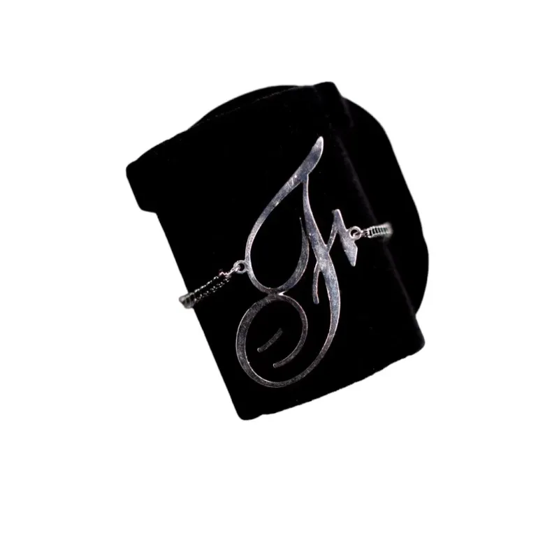 PULSEIRA RIVIERA ZIRCONIA NEGRA COM INCIAL F- BANHADO A RODIO BRANCO PULSEIRA RIVIERA ZIRCONIA NEGRA COM INCIAL F- BANHADO A RODIO BRANCO