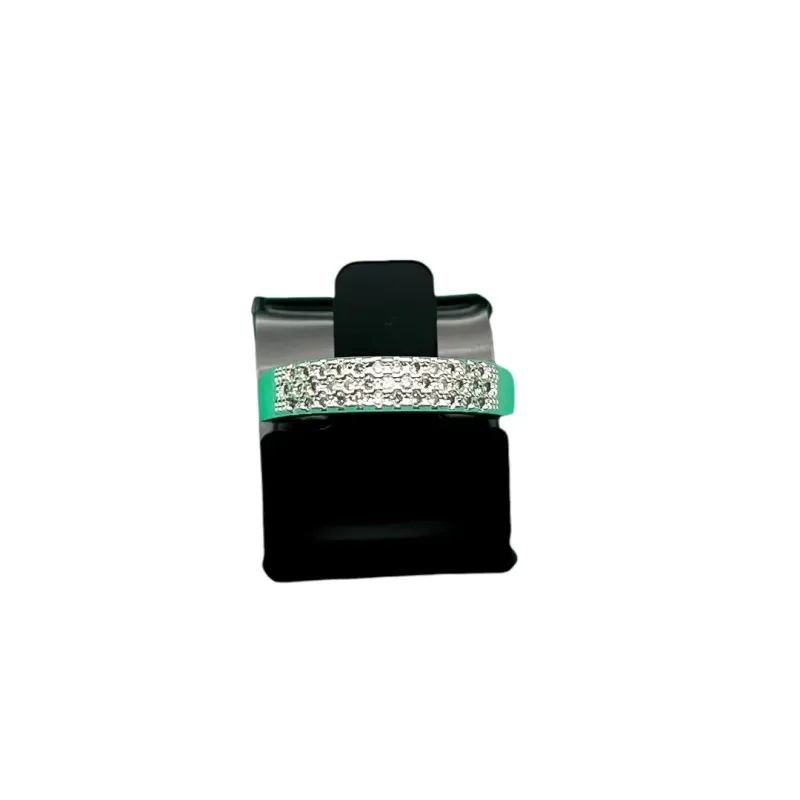 ANEL APARADOR COM FILEIRA TRIPLA CRAVEJADO COM MICRO ZIRCÔNIA CRISTAL Nº 20- BANHADO A PRATA 925 ANEL APARADOR COM FILEIRA TRIPLA CRAVEJADO COM MICRO ZIRCÔNIA CRISTAL Nº 20- BANHADO A PRATA 925