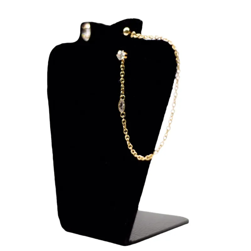 BRINCO 2 FUROS CORRENTE PONTO DE LUZ E GOTA CRISTAL -BANHADO A OURO 18K BRINCO 2 FUROS CORRENTE PONTO DE LUZ E GOTA CRISTAL -BANHADO A OURO 18K