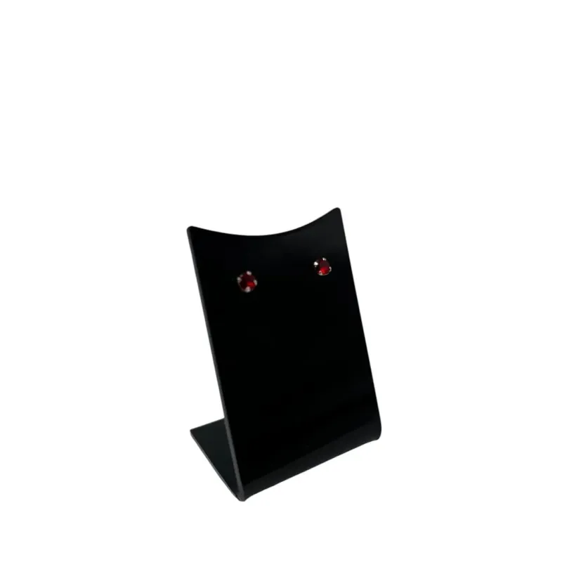 BRINCO PEQUENO PONTO DE LUZ REDONDO 4 GARRAS VERMELHO MEDIO -PRATA 925 BRINCO PEQUENO PONTO DE LUZ REDONDO 4 GARRAS VERMELHO MEDIO -PRATA 925