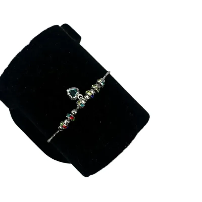 TORNOZELEIRA VENEZIANA COM AROS COLORS E CORAÇÃO PENDURADO COM EXTENSOR - BANHADO A RÓDIO BRANCO TORNOZELEIRA VENEZIANA COM AROS COLORS E CORAÇÃO PENDURADO COM EXTENSOR - BANHADO A RÓDIO BRANCO