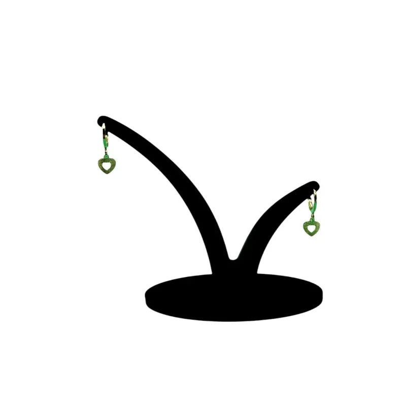 BRINCO ARGOLA PLACA CORAÇÃO VAZADO PENDURADO LISO - BANHADO A OURO 18K BRINCO ARGOLA PLACA CORAÇÃO VAZADO PENDURADO LISO - BANHADO A OURO 18K