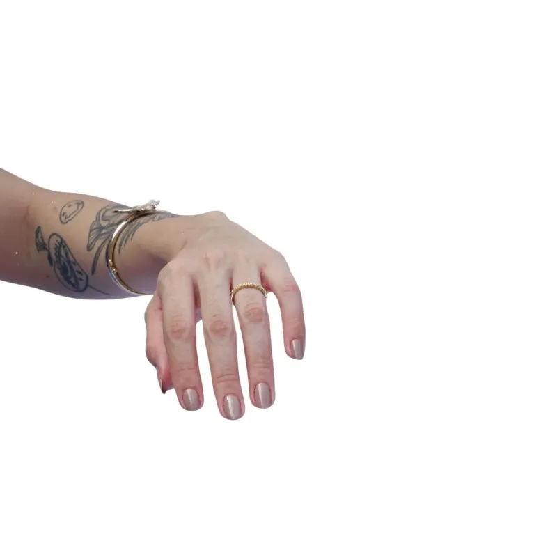 ANEL APARADOR COM MICRO ZIRCONIA CRISTAL REDONDA E BORDA Nº 22- BANHADO A OURO 18K ANEL APARADOR COM MICRO ZIRCONIA CRISTAL REDONDA E BORDA Nº 22- BANHADO A OURO 18K