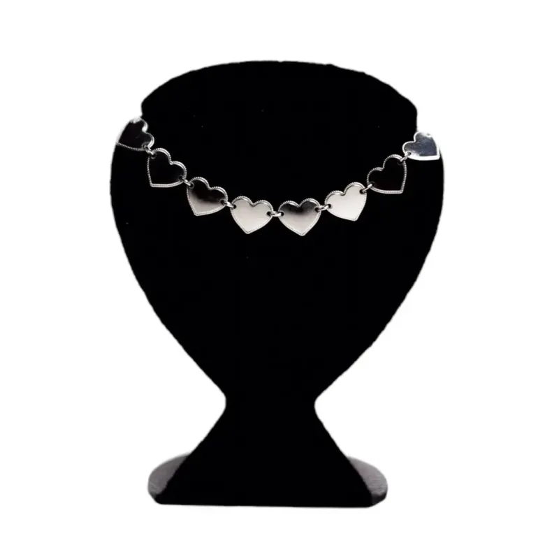 CHOKER CORAÇÃO CHEIO LISO COM EXTENSOR - BANHADO A PRATA 925 CHOKER CORAÇÃO CHEIO LISO COM EXTENSOR - BANHADO A PRATA 925