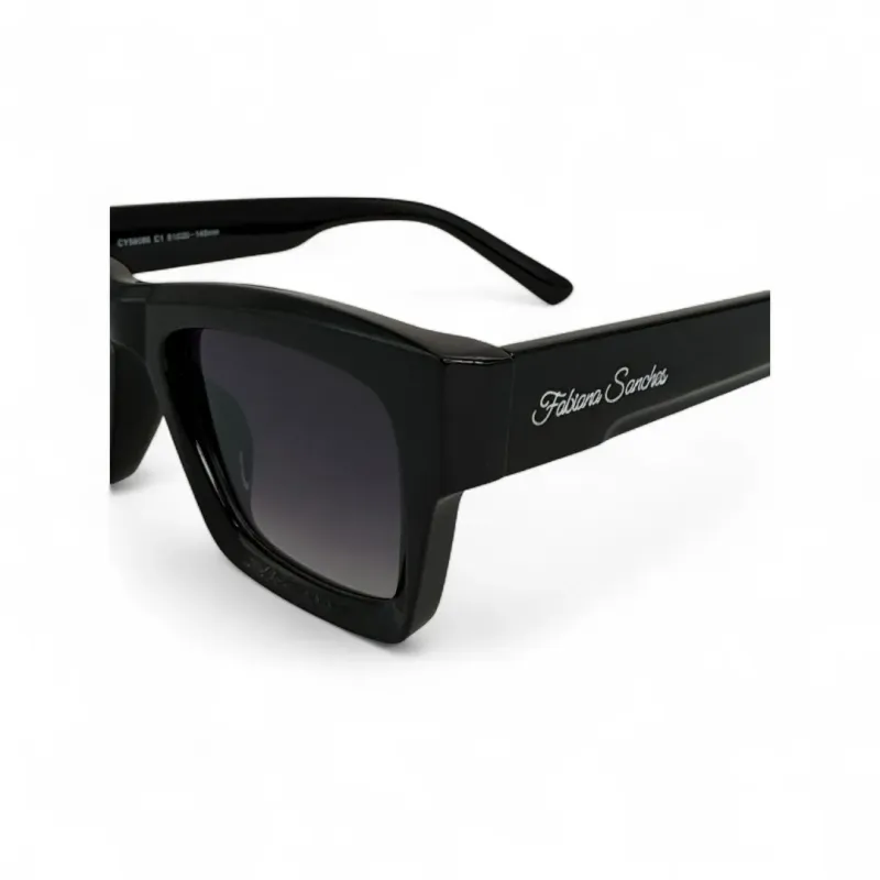 ÓCULOS DE SOL QUADRADO RETRO LENTE PRETA ARMAÇÃO PRETO COM PROTEÇÃO UV 400 - MARCA PROPRIA ÓCULOS DE SOL QUADRADO RETRO LENTE PRETA ARMAÇÃO PRETO COM PROTEÇÃO UV 400 - MARCA PROPRIA