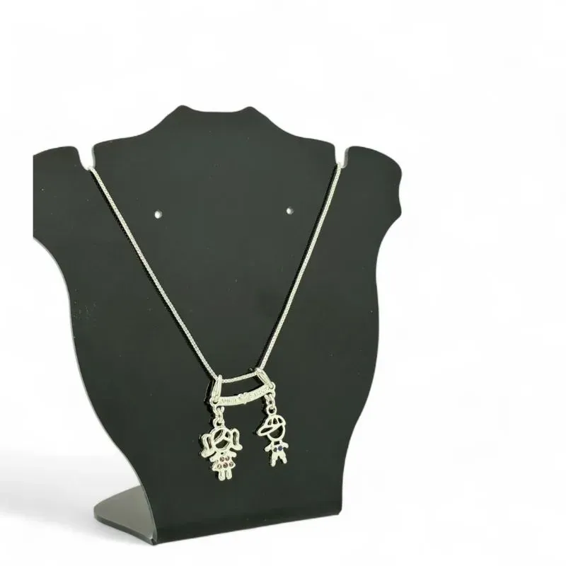 CORRENTE VENEZIANA CANGA ESCRITO AMOR ETERNO E CASAL BONECOS VAZADOS ZIRCÔNIA ROSA E ZIRCÔNIA AZUL - BANHADO A PRATA 925 CORRENTE VENEZIANA CANGA ESCRITO AMOR ETERNO E CASAL BONECOS VAZADOS ZIRCÔNIA ROSA E ZIRCÔNIA AZUL - BANHADO A PRATA 925