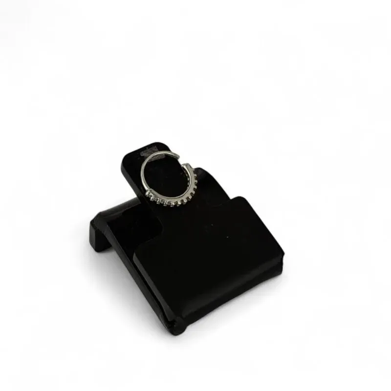 PIERCING DE NARIZ ARGOLINHA CRAVEJADA ZIRCONIA CRISTAL  -  BANHADO A RÓDIO BRANCO PIERCING DE NARIZ ARGOLINHA CRAVEJADA ZIRCONIA CRISTAL  -  BANHADO A RÓDIO BRANCO