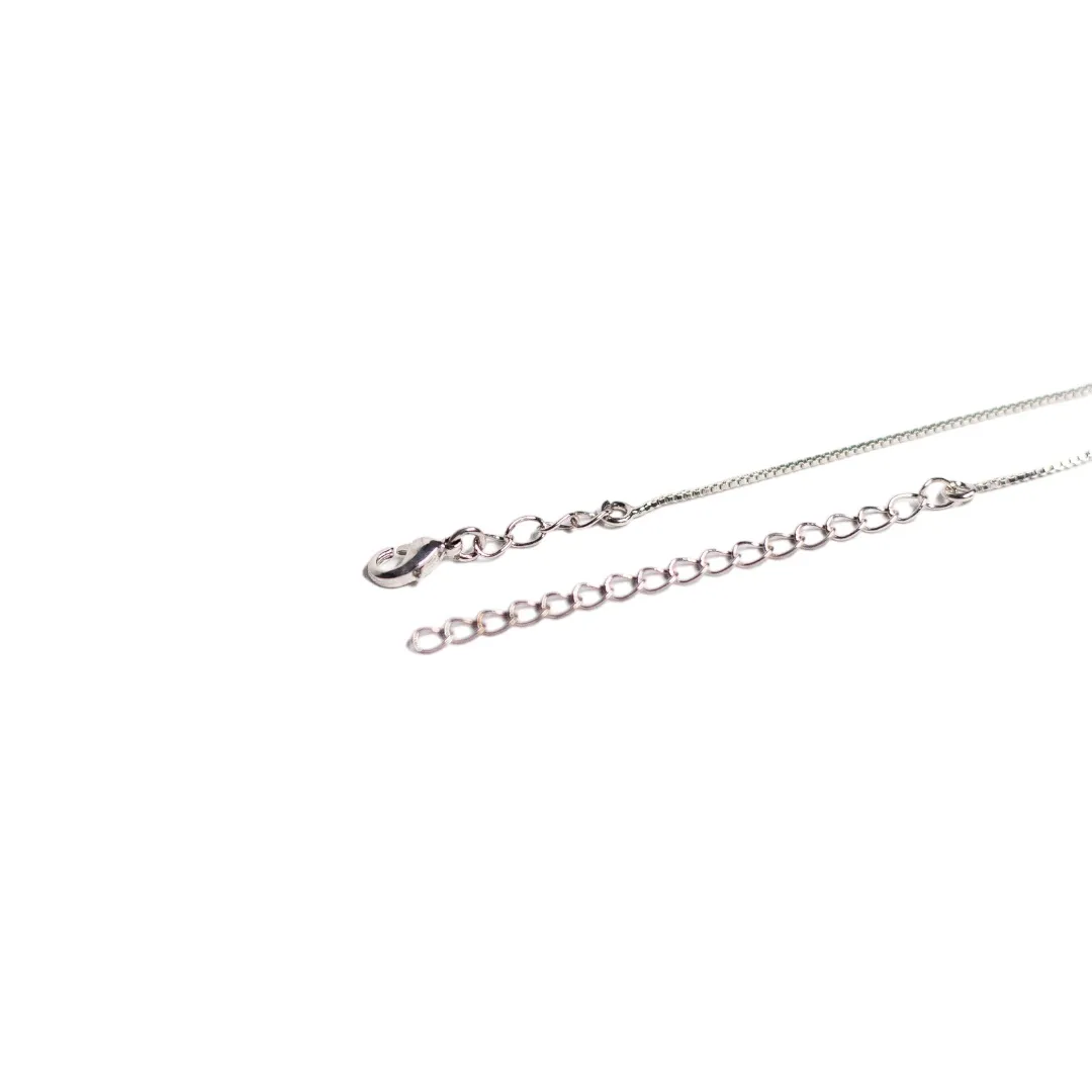 CORRENTE VENEZIANA COM PONTO DE LUZ COM EXTENSOR - BANHADO A RÓDIO BRANCO