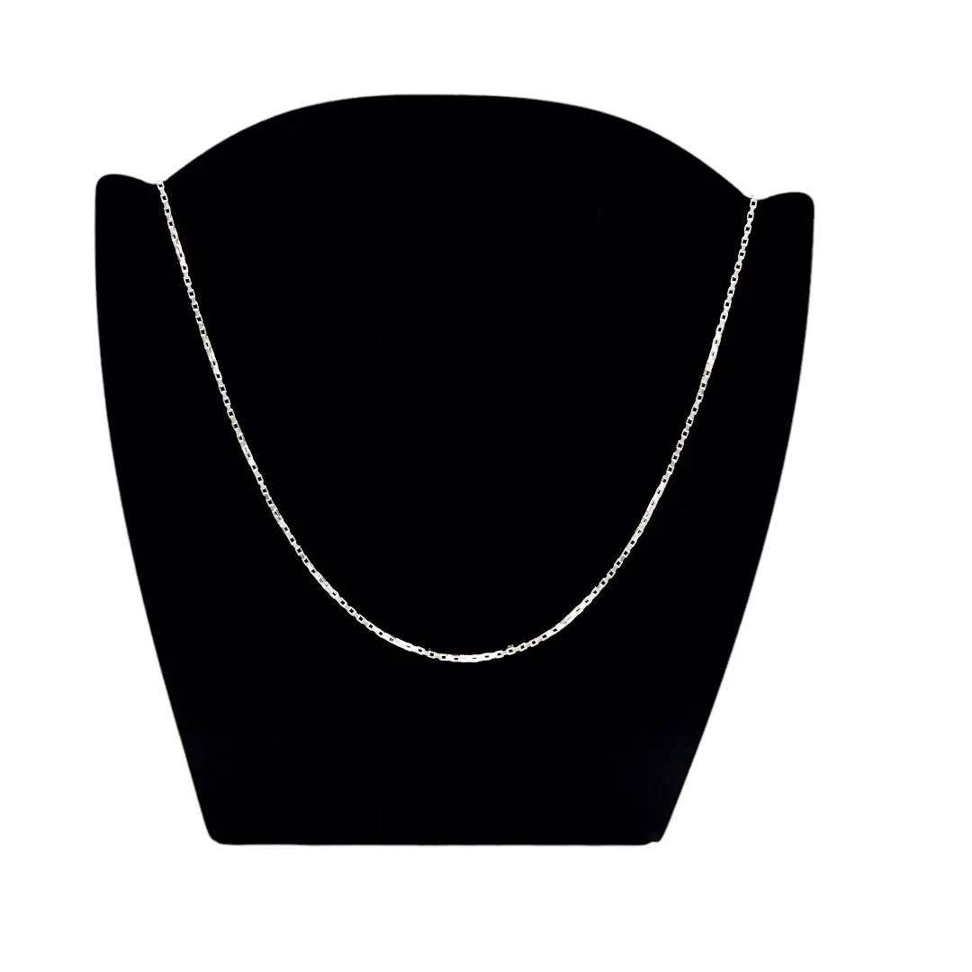 CORRENTE CARTHIE CADIADINHO FINA 50CM - PRATA 925