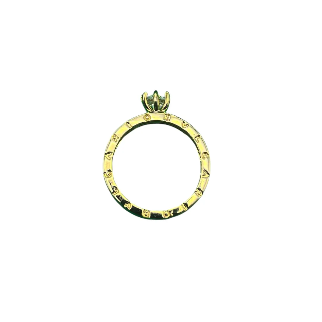 ANEL INSPIRAÇÃO SOLITARIO COM ARO ESCRITO E CRAVAÇÃO EM MICRO ZIRCÔNIA Nº 14-  BANHADO A OURO 18K