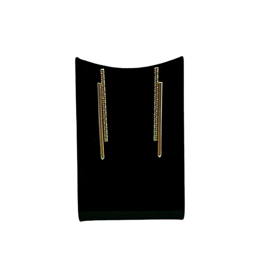 BRINCO PALITO DUPLO PENDURADO - BANHADO A OURO 18K