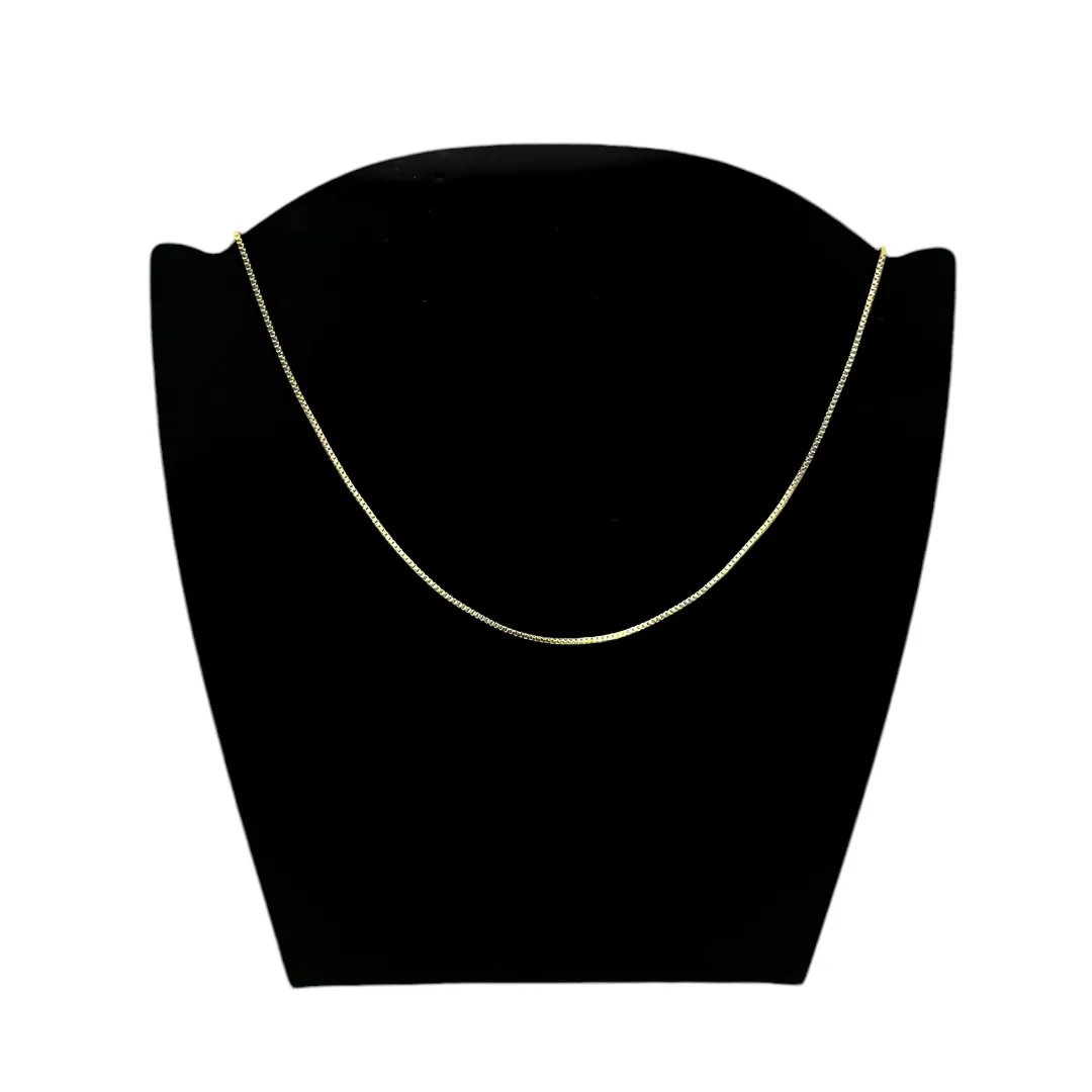 CORRENTE VENEZIANA 35CM - BANHADO A OURO 18K