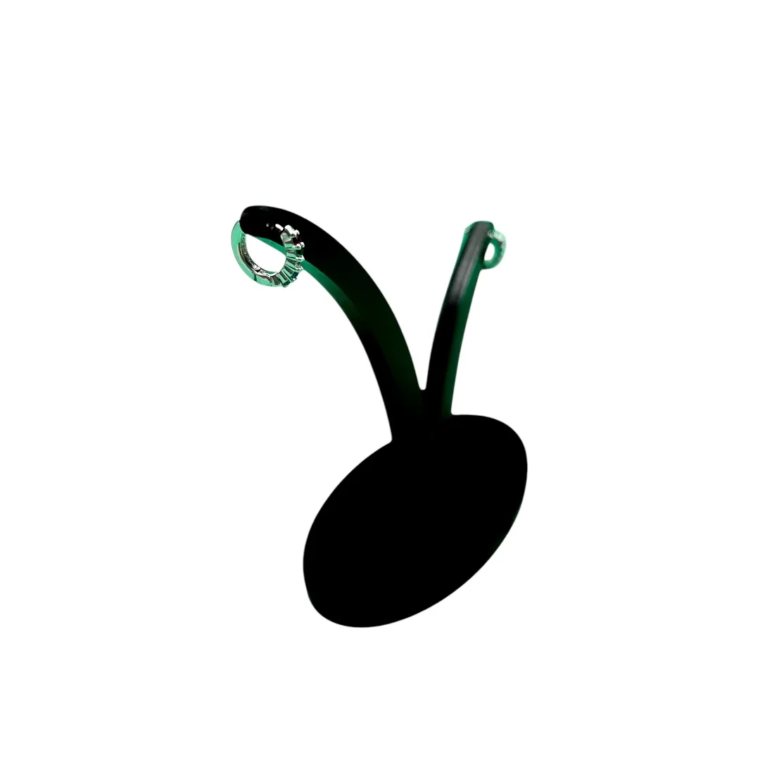 BRINCO ARGOLA PEQUENA FINA FILEIRA UNICA CRAVADA COM MICRO ZIRCONIA COLORIDA SEM APLICAÇÃO DE RODIO - BANHADO A PRATA 925
