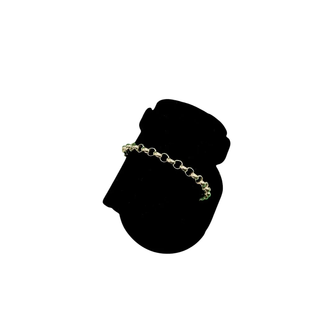 PULSEIRA ELO PORTUGUES MÉDIO  -PRATA 925
