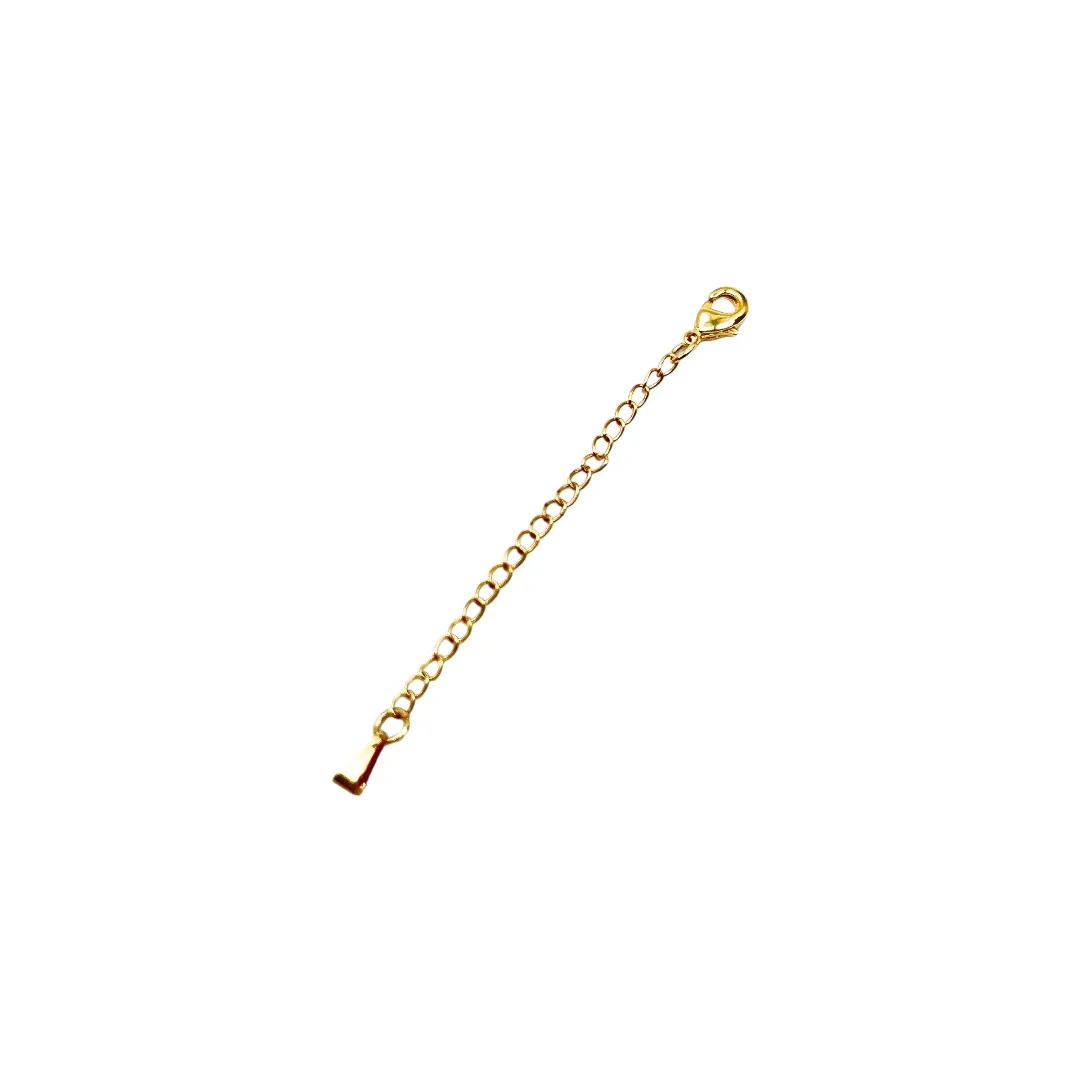 KIT EXTENSOR PARA CORRENTE E PULSEIRAS 8CM- BANHADO A OURO 18K