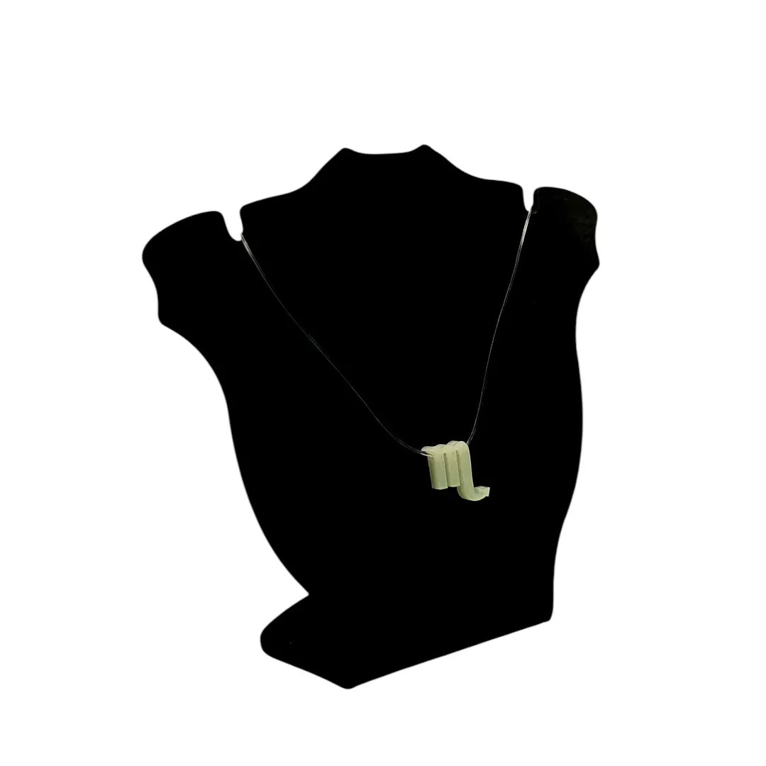 CORRENTE FIO DE SILICONE COM PINGENTE MADRÉROLA SIGNO ESCORPIÃO- BANHADO A OURO 18K