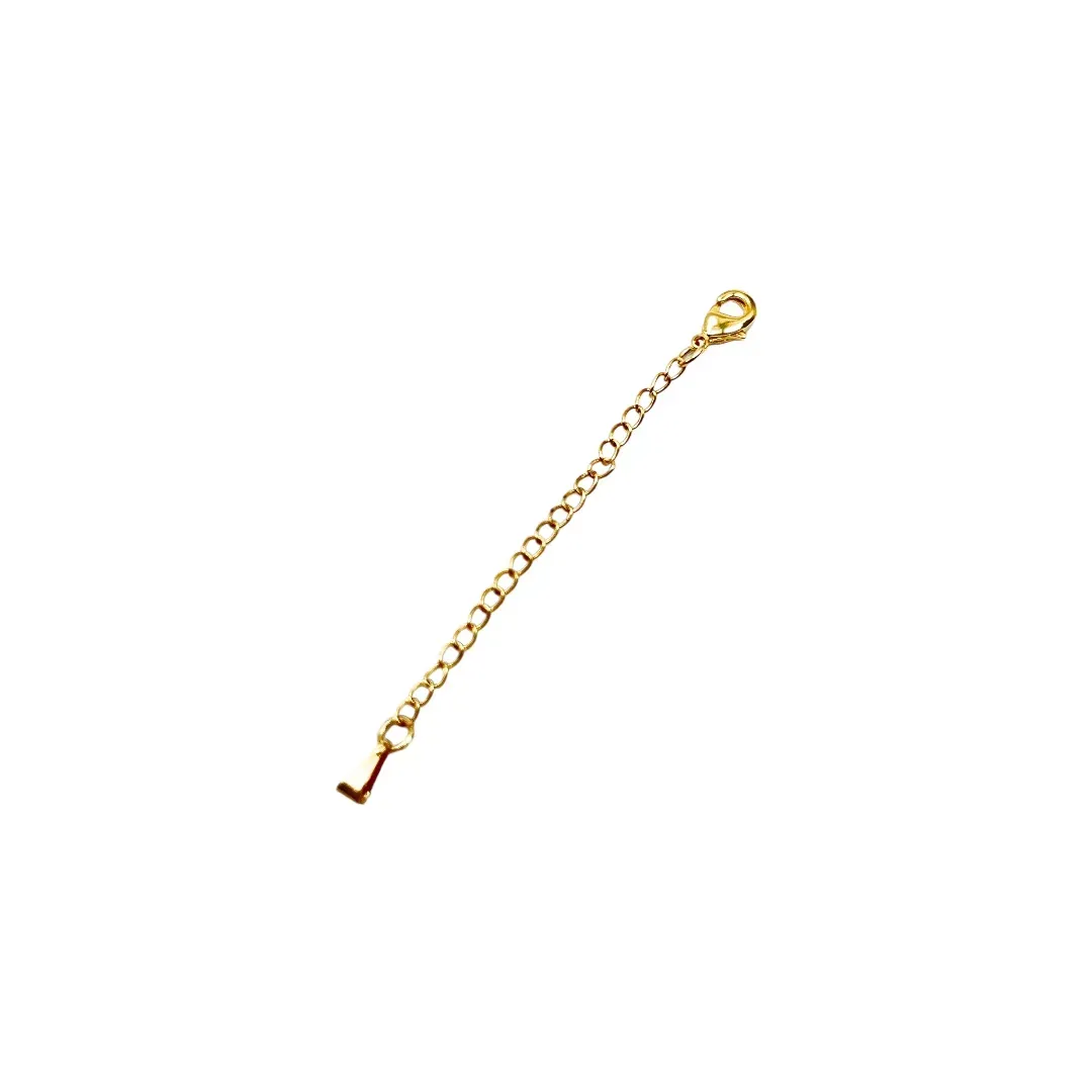 KIT EXTENSOR PARA CORRENTE E PULSEIRAS 8CM- BANHADO A OURO 18K