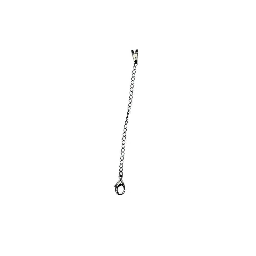 KIT EXTENSOR PARA CORRENTE E PULSEIRAS 8CM- BANHADO A RÓDIO NEGRO
