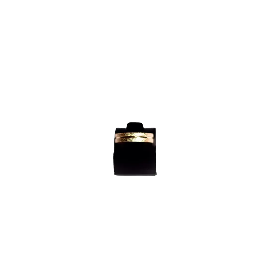 ALIANÇA FOSCA COM 1 FRISO BRILHANTE 6MM Nª15- BANHADO A OURO 18K