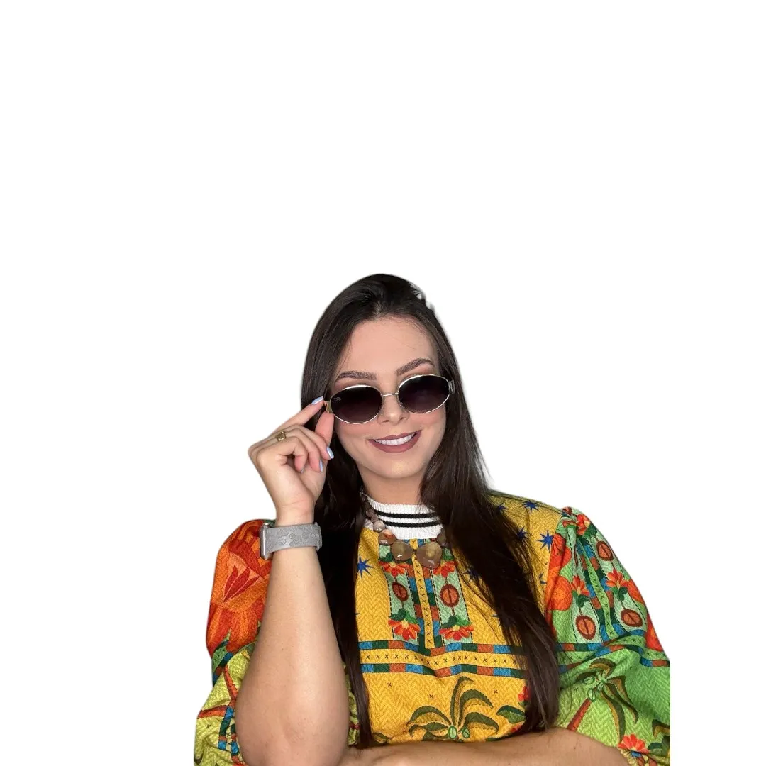 OCULOS DE SOL OVAL LENTE PRETA ARMAÇÃO ROSÉ GOLD COM PROTEÇÃO UV 400 - MARCA PROPRIA