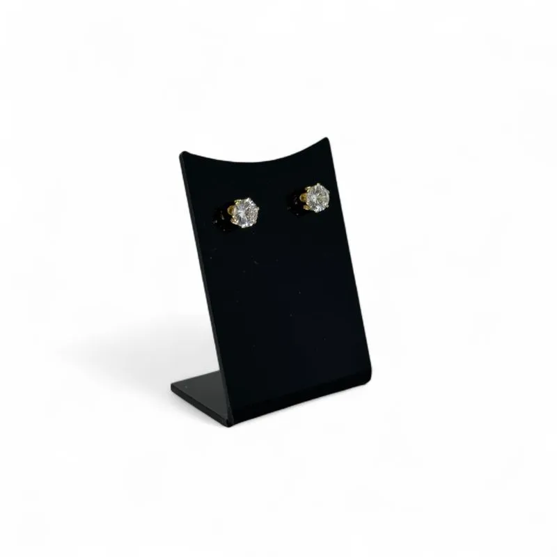 BRINCO PEQUENO PONTO DE LUZ CRISTAL GRANDE FLOR CRISTAL- BANHADO A OURO 18K