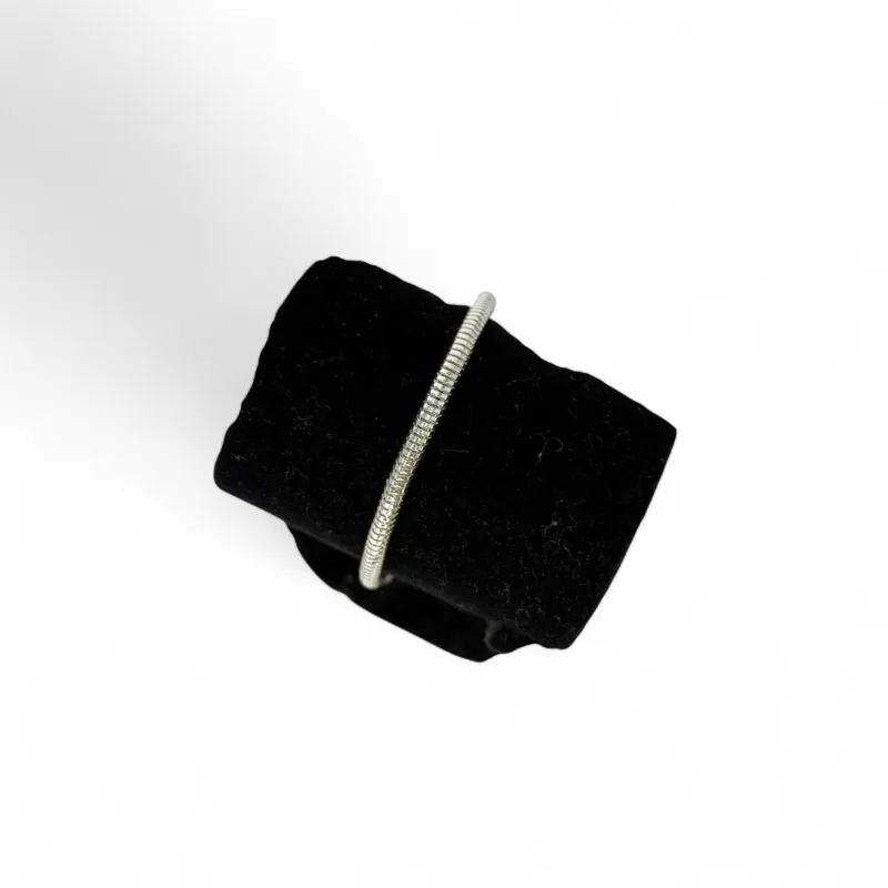 PULSEIRA PARA BERLOQUES LISA E EXTENSOR  - BANHADO A PRATA 925