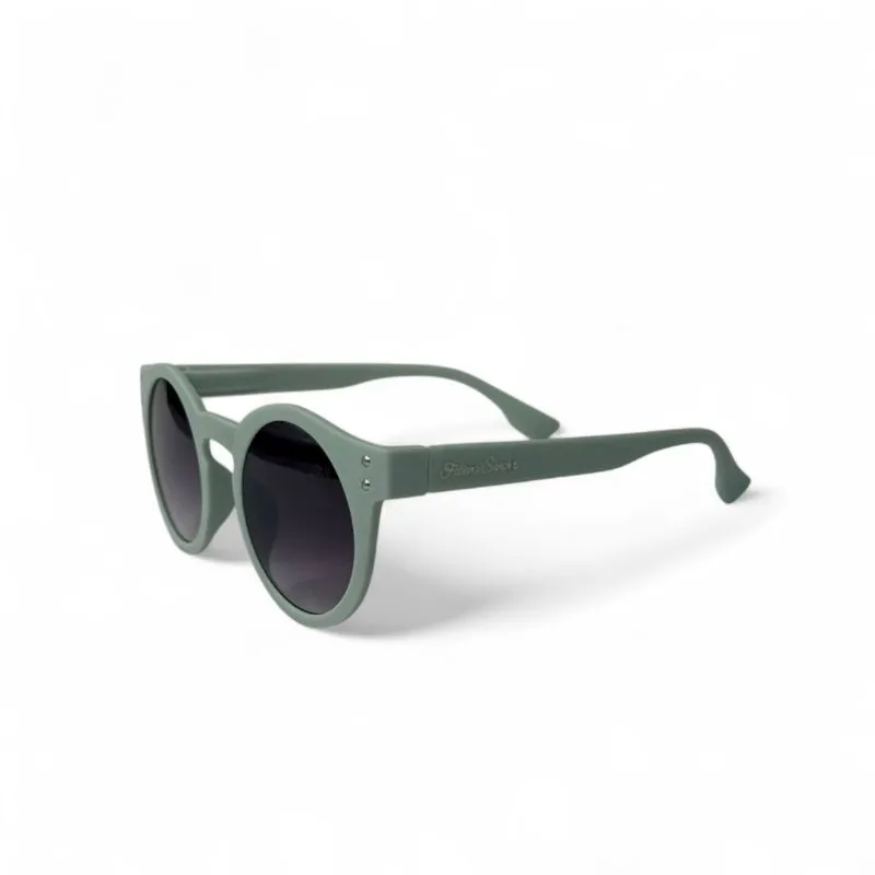 ÓCULOS DE SOL REDONDO AZUL CLARO TOM PASTEL COM LENTE DEGRADE PRETA ARMAÇÃO AZUL PASTEL COM PROTEÇÃO UV 400 - MARCA PROPRIA
