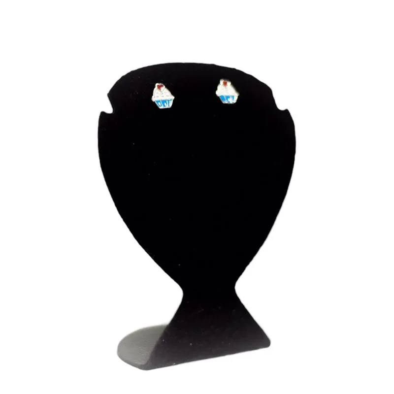 BRINCO INFANTIL CUPCAKE RESINADO  -BANHADO A RÓDIO BRANCO