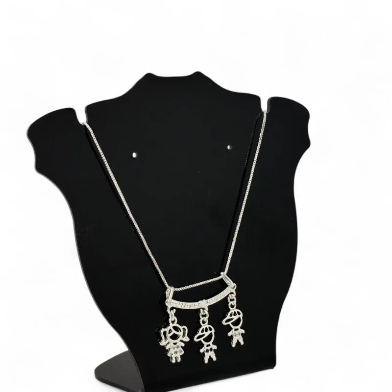 CORRENTE VENEZIANA CANGA TRIO BONECOS DOIS MENINOS E UMA MENINA VAZADOS ZIRCÔNIA CRISTAL E ZIRCÔNIA AZUL - BANHADO A PRATA 925 CORRENTE VENEZIANA CANGA TRIO BONECOS DOIS MENINOS E UMA MENINA VAZADOS ZIRCÔNIA CRISTAL E ZIRCÔNIA AZUL - BANHADO A PRATA 925