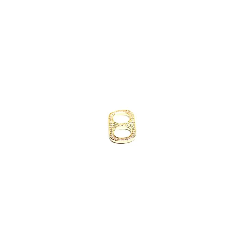 CORRENTE VENEZIANA LACRE CRAVEJADO ZIRCONIA CRISTAL- BANHADO A OURO 18K