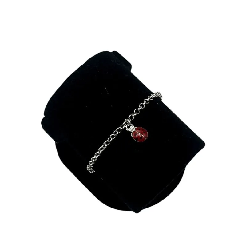 PULSEIRA INFANTIL JOANINHA RESINADO - BANHADO A RODIO BRANCO