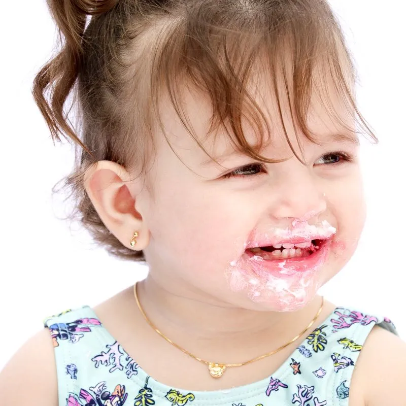 CONJUNTO INFANTIL MINNIE COM LAÇO E EXTENSOR- BANHADO A OURO 18K