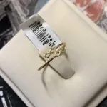 ANEL RÉGULAVEL SÍMBOLO INFINITO SIMPLES - BANHADO A PRATA 925