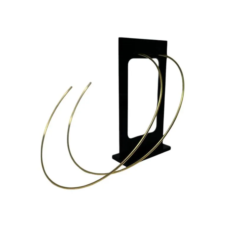 ARGOLA LISA EXTRA GRANDE - BANHADO A OURO 18K