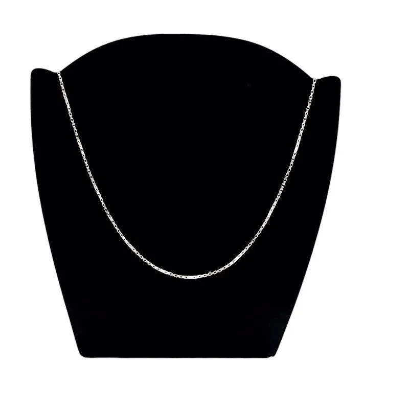 CORRENTE CARTHIE CADIADINHO FINA 50CM - PRATA 925