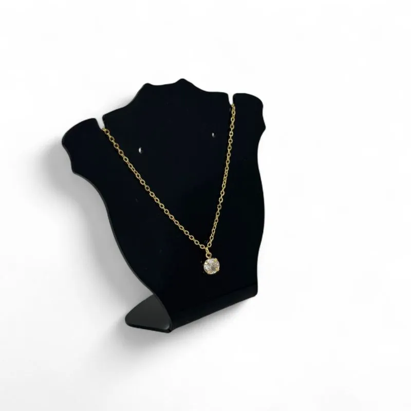 CORRENTE ELO PORTUGUES FINO  PONTO DE LUZ REDONDO LISO S/ EXTENSOR - BANHADO A OURO 18K