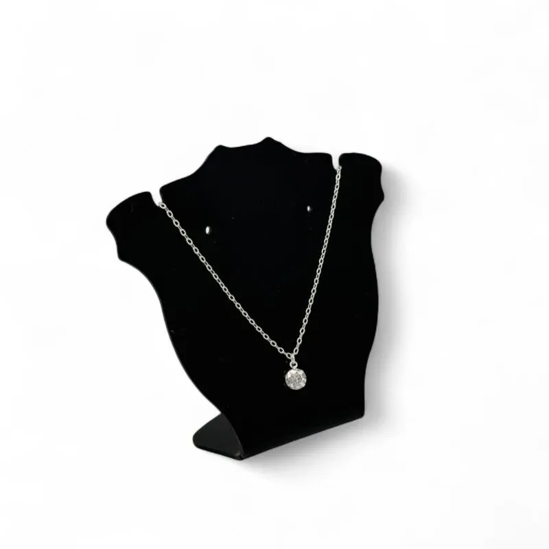 CORRENTE ELO PORTUGUES FINO  PONTO DE LUZ REDONDO LISO S/ EXTENSOR - BANHADO A PRATA 925