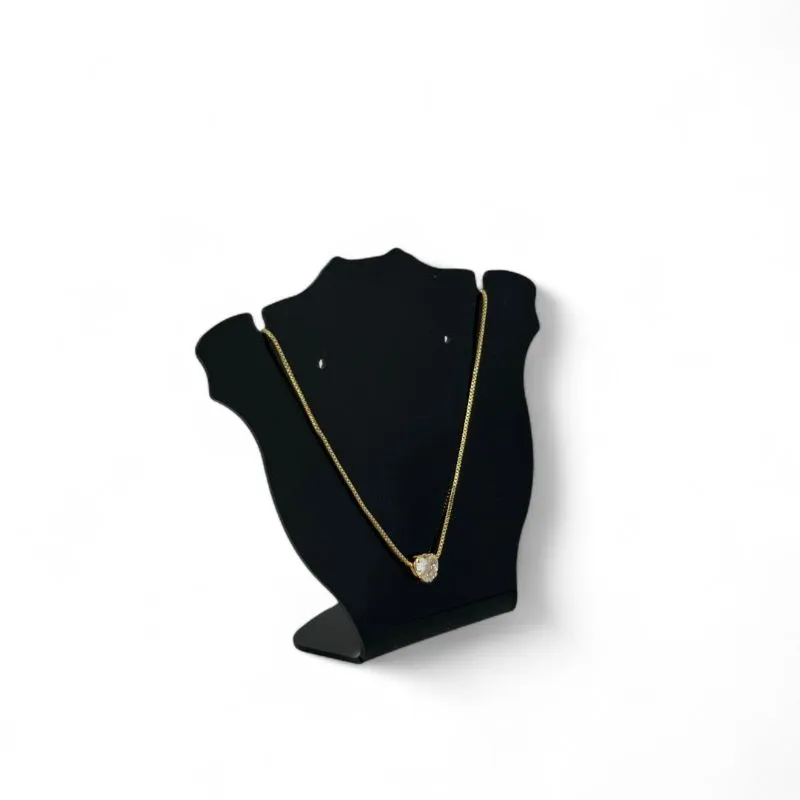 CORRENTE VENEZIANA PONTO DE LUZ CORAÇÃO COM CAPA - BANHADO A OURO 18K