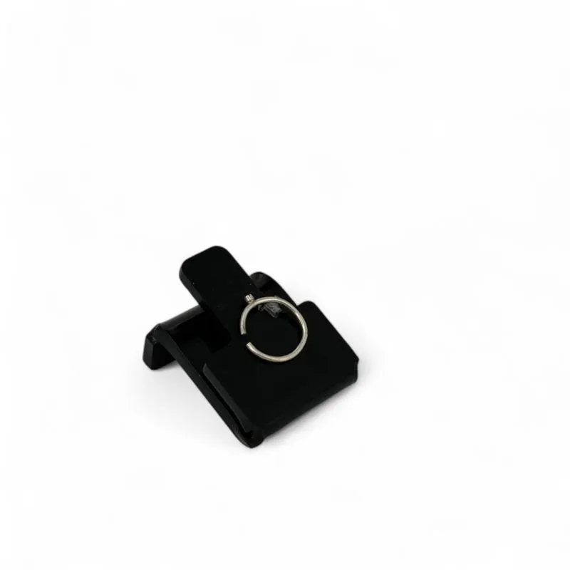 PIERCING ARGOLA LISA COM PONTO DE LUZ - PRATA 925