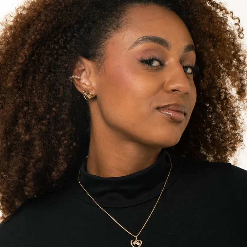 PIERCING FAKE PEROLAS- BANHADO A OURO 18K