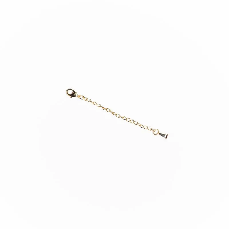 KIT EXTENSOR PARA CORRENTE E PULSEIRAS 8CM- BANHADO A OURO 18K