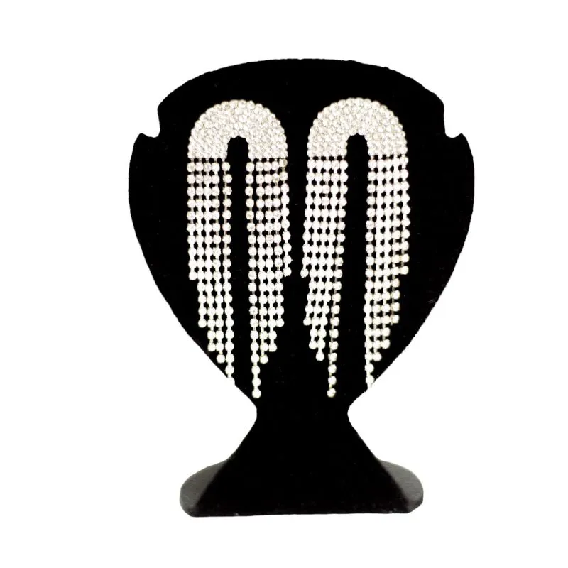 BRINCO MÉDIO ARCO-IRIS DE ZIRCONIA PENDURADO - BANHADO A PRATA 925